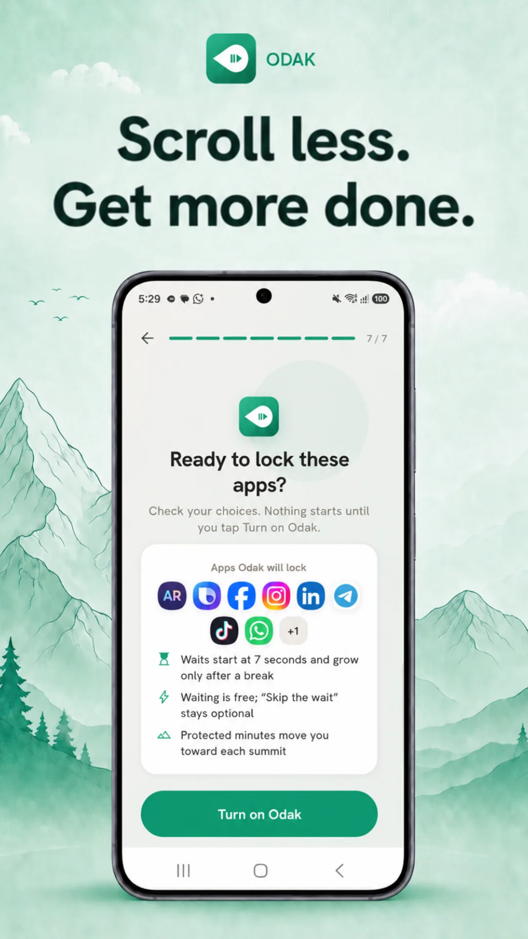 Odak Android — Screenshot 1 / 8 — English