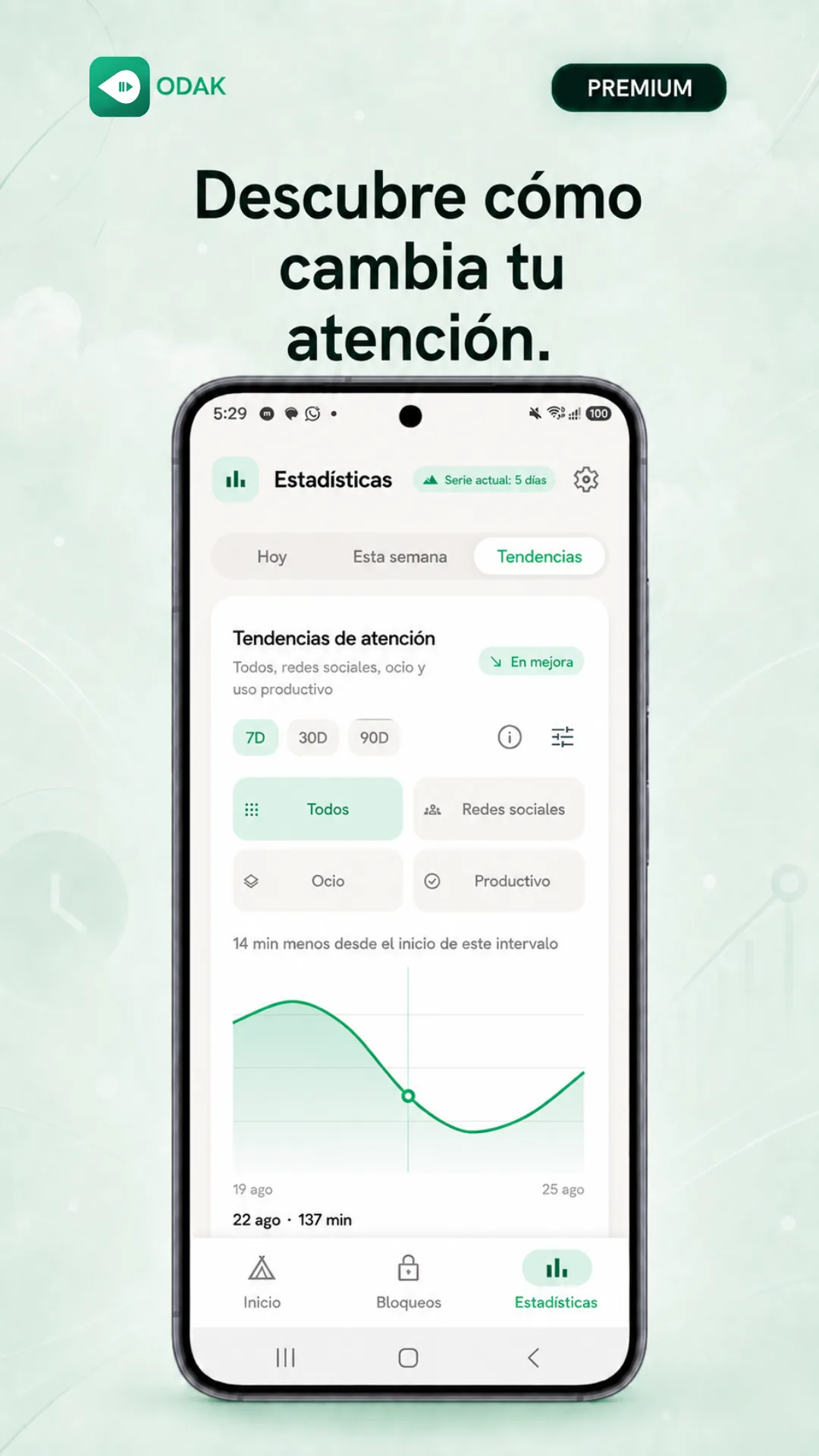 Odak Android — Captura de pantalla 7 / 8 — Español