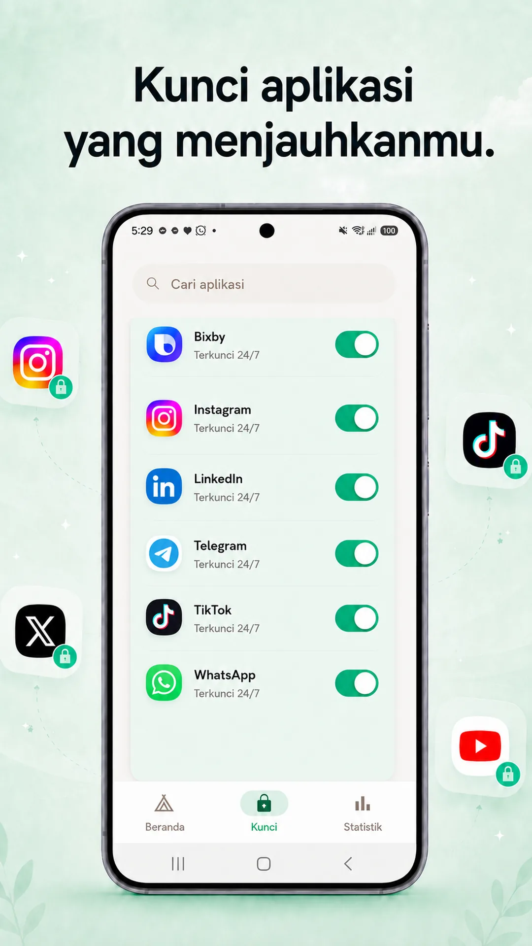 Odak Android — Tangkapan layar 6 / 8 — Bahasa Indonesia