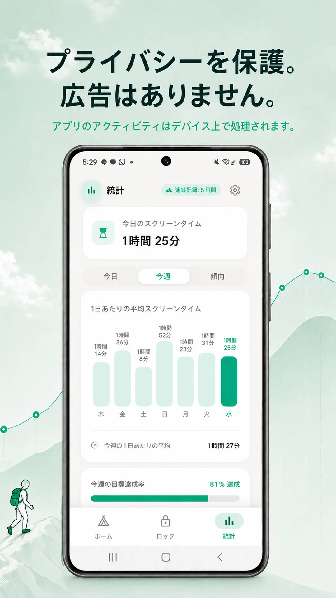 Odak Android — スクリーンショット 5 / 8 — 日本語