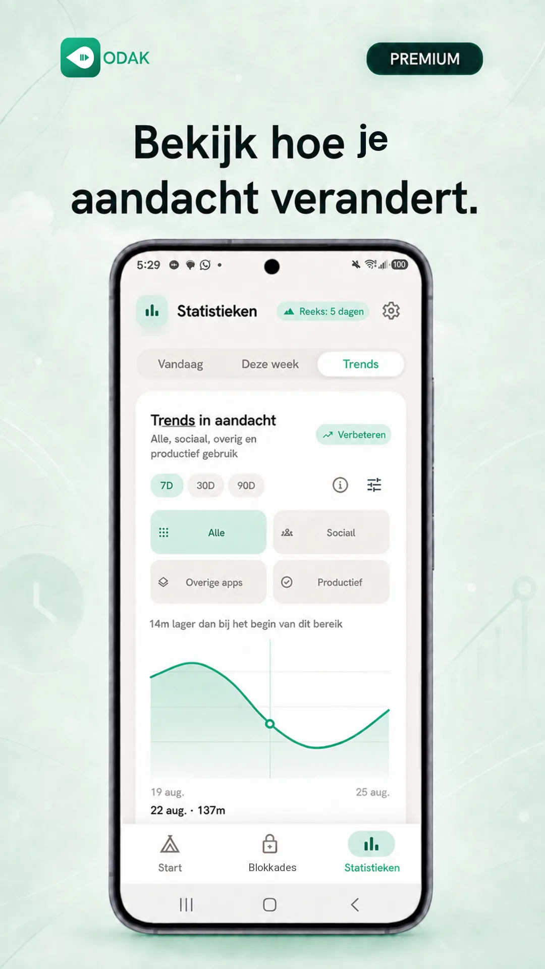 Odak Android — Screenshot 7 / 8 — Nederlands