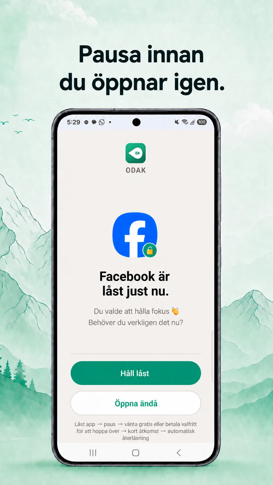 Odak Android — Svenska