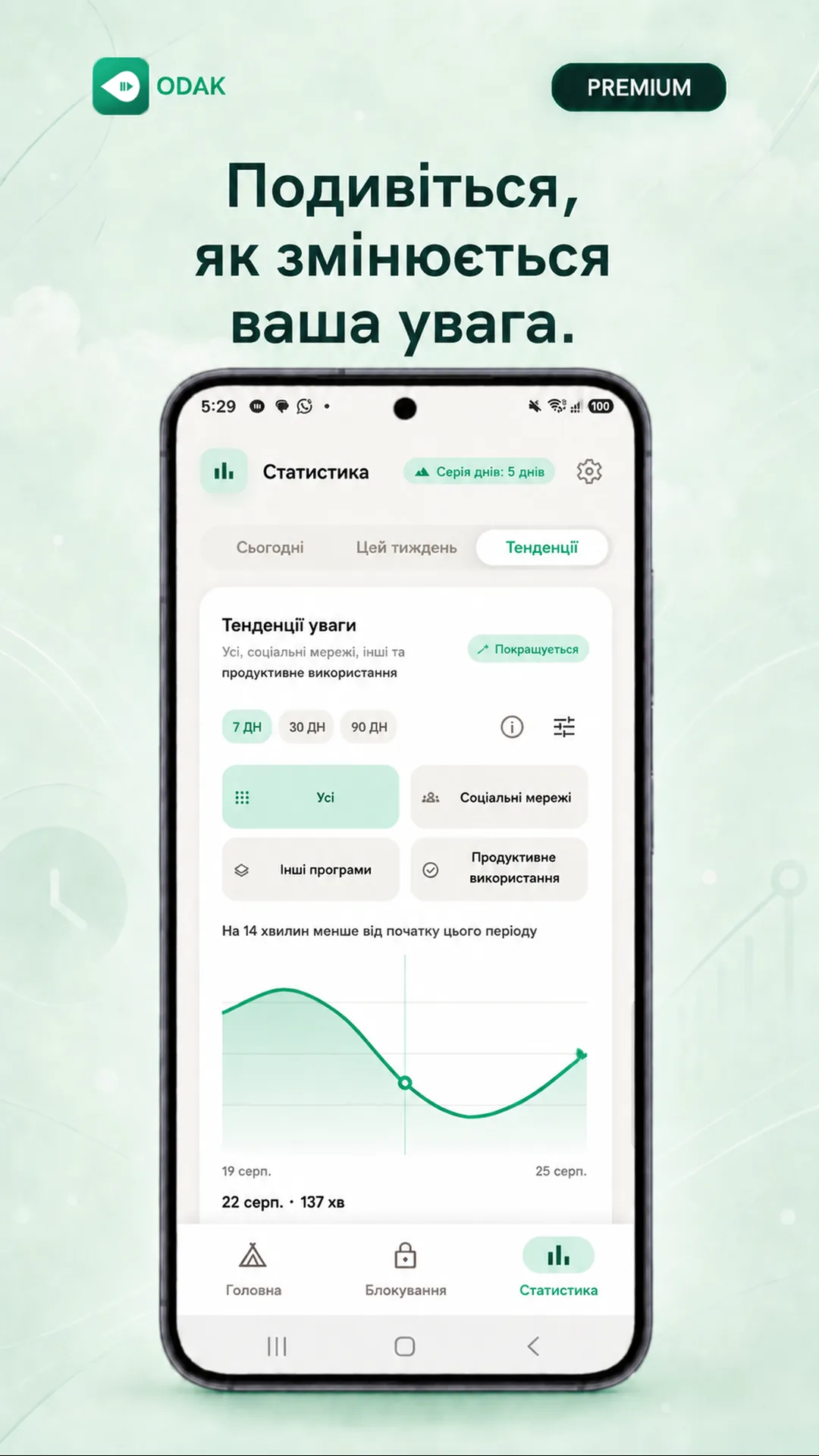 Odak Android — Знімок екрана 7 / 8 — Українська
